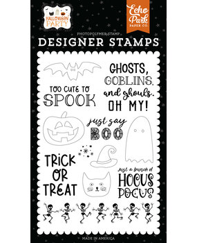 Echo Park Just Say Boo Clear Stamps (HP250044) (OUTLET)