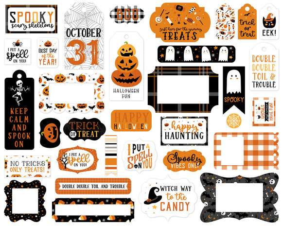Echo Park Halloween Party Frames & Tags (HP250025) (OUTLET)