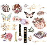 Prima Marketing Hello Pink Autumn Chipboard Stickers (20pcs) (654269) (DISCONTINUED)