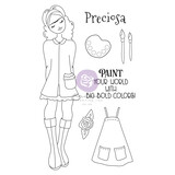 Prima Marketing Julie N Doll Stamp Frida (7pcs) (913472) (DISCONTINUED)