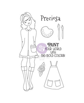 Prima Marketing Julie N Doll Stamp Frida (7pcs) (913472) (DISCONTINUED) Prima Marketing Julie N Doll Stamp Frida (7pcs) (913472) (DISCONTINUED)