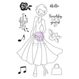 Prima Marketing Julie N Doll Stamp Kamirah (9pcs) (913496) (DISCONTINUED)