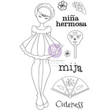 Prima Marketing Julie N Doll Stamp Mija (9pcs) (913540) (DISCONTINUED)