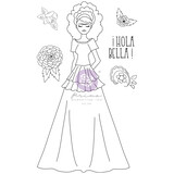 Prima Marketing Julie N Doll Stamp Milagros (6pcs) (913557) (DISCONTINUED)