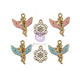 Prima Marketing Christmas Sparkle Metal Embellishments Sparkle Charms (6pcs) (997854) (DISCONTINUED)