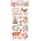 Stamperia Chipboard 15x30cm Pink Christmas (DFLCB37) (DISCONTINUED)