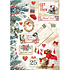 Rice Paper A4 Romantic Christmas Let it Snow Cards (6pcs) (DFSA4614) (DISCONTINUED)