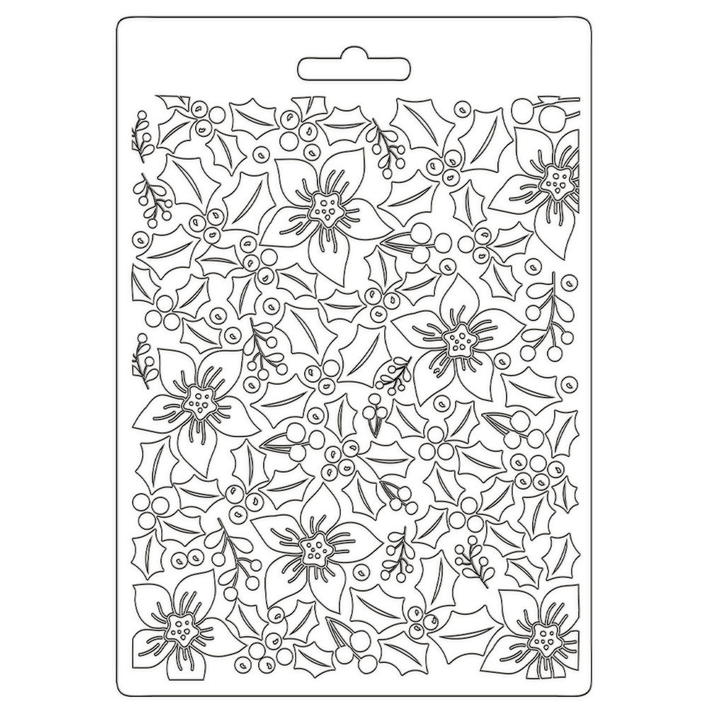Stamperia Soft Mould A5 Classic Christmas Texture (K3PTA586) (DISCONTINUED)