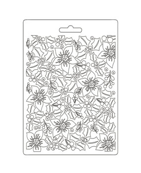 Stamperia Soft Mould A5 Classic Christmas Texture (K3PTA586) (DISCONTINUED)