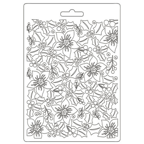 Stamperia Soft Mould A5 Classic Christmas Texture (K3PTA586) (DISCONTINUED)