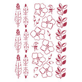 Stamperia Stencil A4 Romantic Christmas Borders (KSG473) (DISCONTINUED)