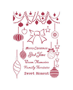 Stamperia Stencil A4 Christmas Patchwork Balls (KSG474) (DISCONTINUED) Stamperia Stencil A4 Christmas Patchwork Balls (KSG474) (DISCONTINUED)
