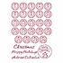 Stencil A4 Christmas Patchwork Advent (KSG475) (OUTLET)