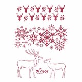 Stamperia Stencil A4 Winter Tales Love (KSG478) (OUTLET)