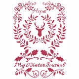 Stamperia Stencil A4 Winter Tales Hope (KSG479) (OUTLET)