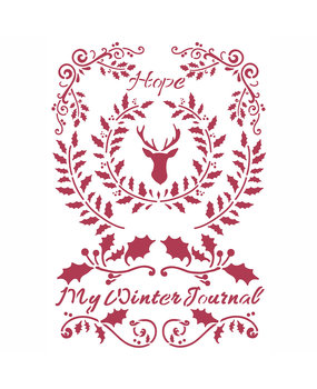 Stamperia Stencil A4 Winter Tales Hope (KSG479) (OUTLET)