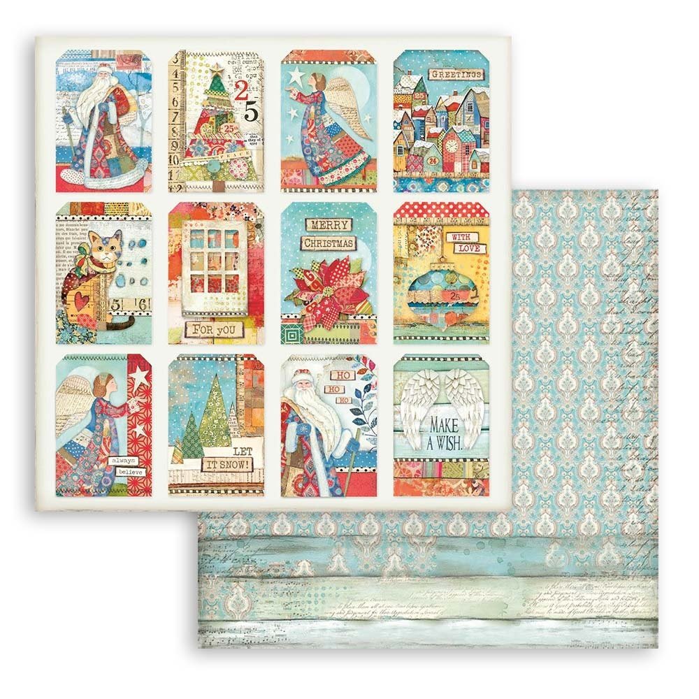 Stamperia Christmas Patchwork Cards 12x125 Inch Paper Sheets (10pcs) (sbb803) (DISCONTINUED) Stamperia Christmas Patchwork Cards 12x125 Inch Paper Sheets (10pcs) (sbb803) (DISCONTINUED)