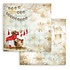 Romantic Christmas Socks 12x12 Inch Paper Sheets (10pcs) (SBB830) (DISCONTINUED)
