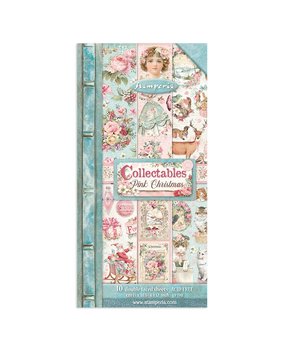 Stamperia Pink Christmas 6x12 Inch Paper Pack (SBBV09) (DISCONTINUED)