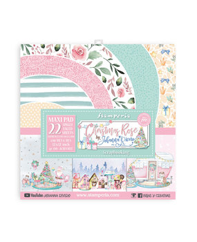 Stamperia Christmas Rose 12x12 Inch Maxi Paper Pack (SBBXLB12) (DISCONTINUED)