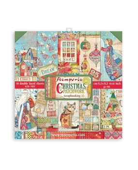 Stamperia Christmas Patchwork 6x6 Inch Paper Pack (SBBXS05) (DISCONTINUED)