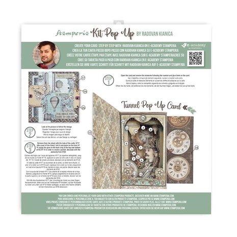 Stamperia Pop Up Kit 12x12 Inch Voyages Fantastiques Tunnel (SBPOP06) (DISCONTINUED) Stamperia Pop Up Kit 12x12 Inch Voyages Fantastiques Tunnel (SBPOP06) (DISCONTINUED)