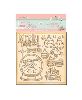 Stamperia Christmas Rose Decorative Chips (SCB100) (DISCONTINUED)