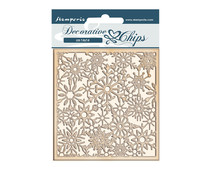 Stamperia Winter Tales Snowflakes Decorative Chips (SCB64)