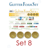 Leane Creatief Glitter Foam Sheets A4 Gold (25.7637) (DISCONTINUED)