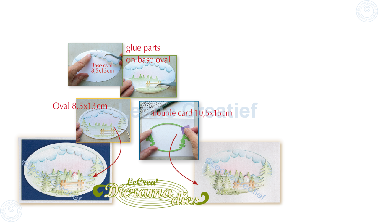 Leane Creatief Diorama Winter Landscape Dies (45 (DISCONTINUED)