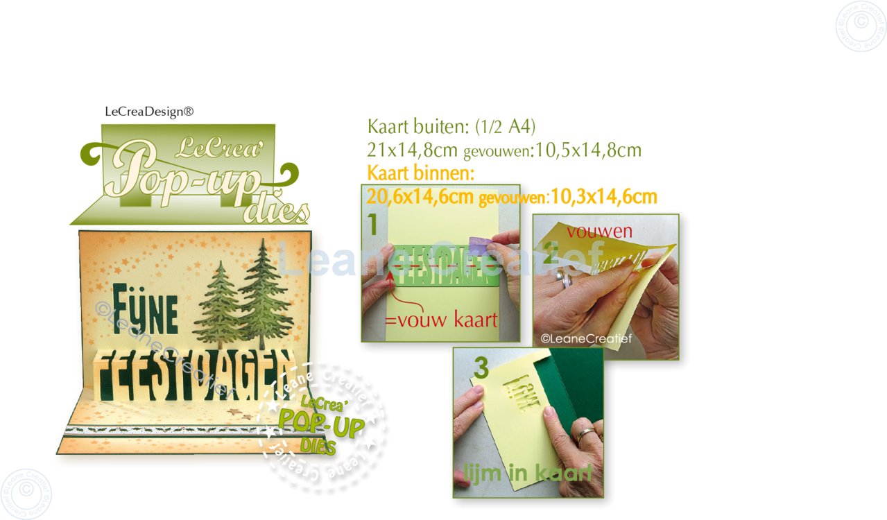 Leane Creatief Pop-Up Fijne Feestdagen Dies (45.7583) (DISCONTINUED)