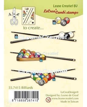 Leane Creatief Billiards Clear Stamps (55.7415) (OUTLET)