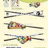 Leane Creatief Billiards Clear Stamps (55.7415) (OUTLET)