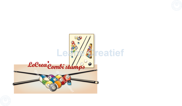 Leane Creatief Billiards Clear Stamps (55.7415) (OUTLET)