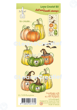 Leane Creatief Pumpkins Clear Stamps (55.7439) (DISCONTINUED)