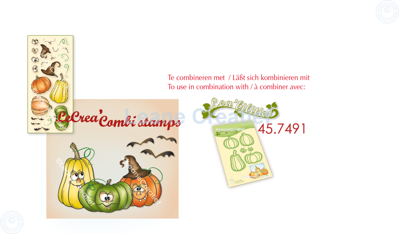 Leane Creatief Pumpkins Clear Stamps (55.7439) (DISCONTINUED)