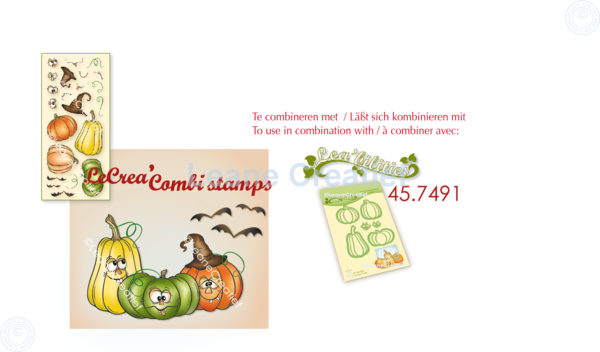 Leane Creatief Pumpkins Clear Stamps (55.7439) (OUTLET)