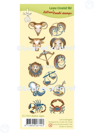 Leane Creatief Zodiac Signs Clear Stamps (55.7453) (DISCONTINUED) Leane Creatief Zodiac Signs Clear Stamps (55.7453) (DISCONTINUED)