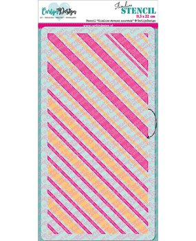 CarlijnDesign Stencil Slimline Strepen Zuurstok (CDSC-0015) (DISCONTINUED)