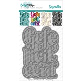 CarlijnDesign Snijmallen A6 Gefeliciteerd (CDSN-0123) (DISCONTINUED)