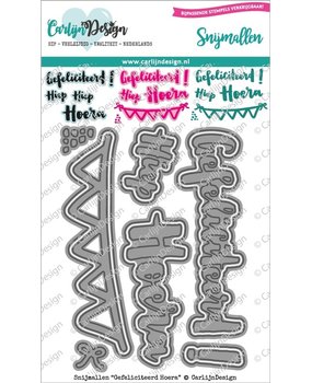 CarlijnDesign Dies Gefeliciteerd Hoera (CDSN-0126) (DISCONTINUED)