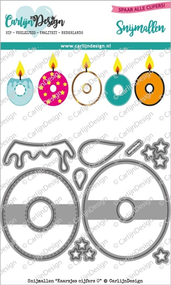 CarlijnDesign Dies Candles Number 0 (CDSN-0134) (DISCONTINUED)