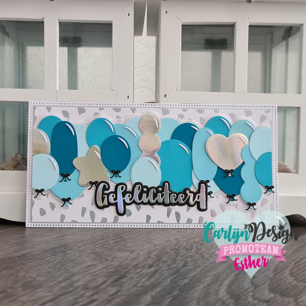 CarlijnDesign Dies Slimline Balloons (CDSN-0124) (DISCONTINUED) CarlijnDesign Dies Slimline Balloons (CDSN-0124) (DISCONTINUED)