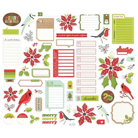 Simple Stories Make it Merry Journal Bits (15717) (DISCONTINUED)