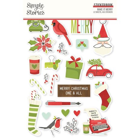 Simple Stories Make it Merry Sticker Book (15719) (OUTLET)