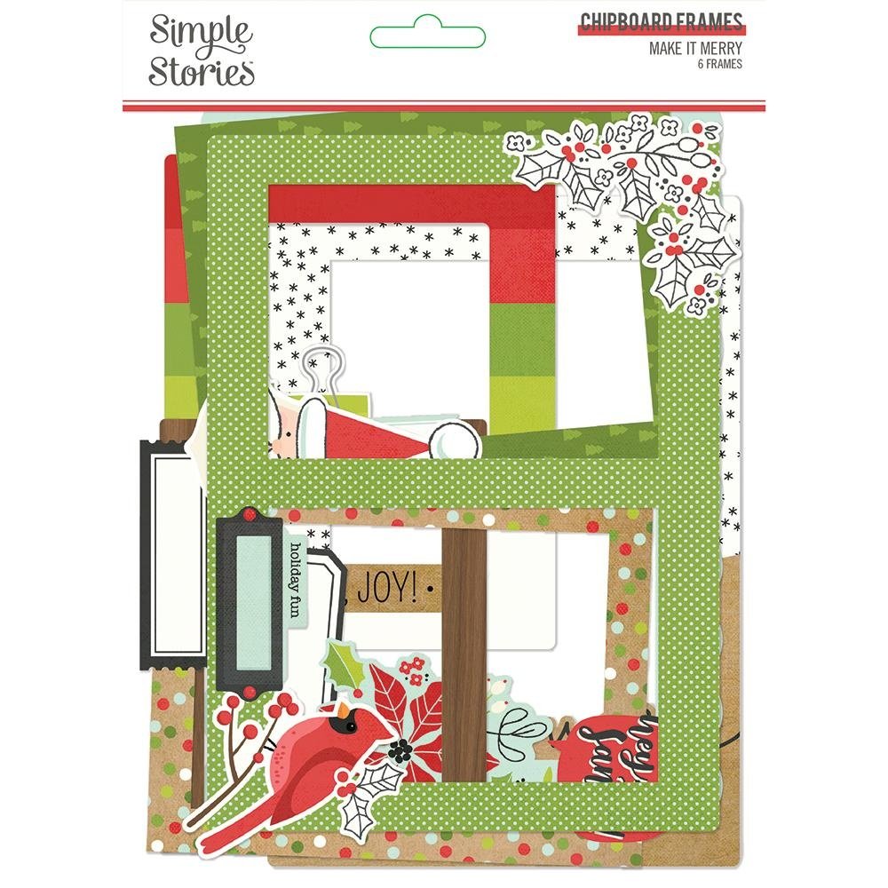 Simple Stories Make it Merry Chipboard Frames (15720) (DISCONTINUED)