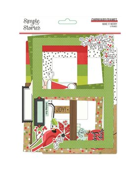 Simple Stories Make it Merry Chipboard Frames (15720) (DISCONTINUED)