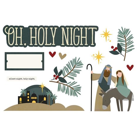 Simple Stories Simple Pages Page Pieces Oh, Holy Night (15948) (DISCONTINUED)