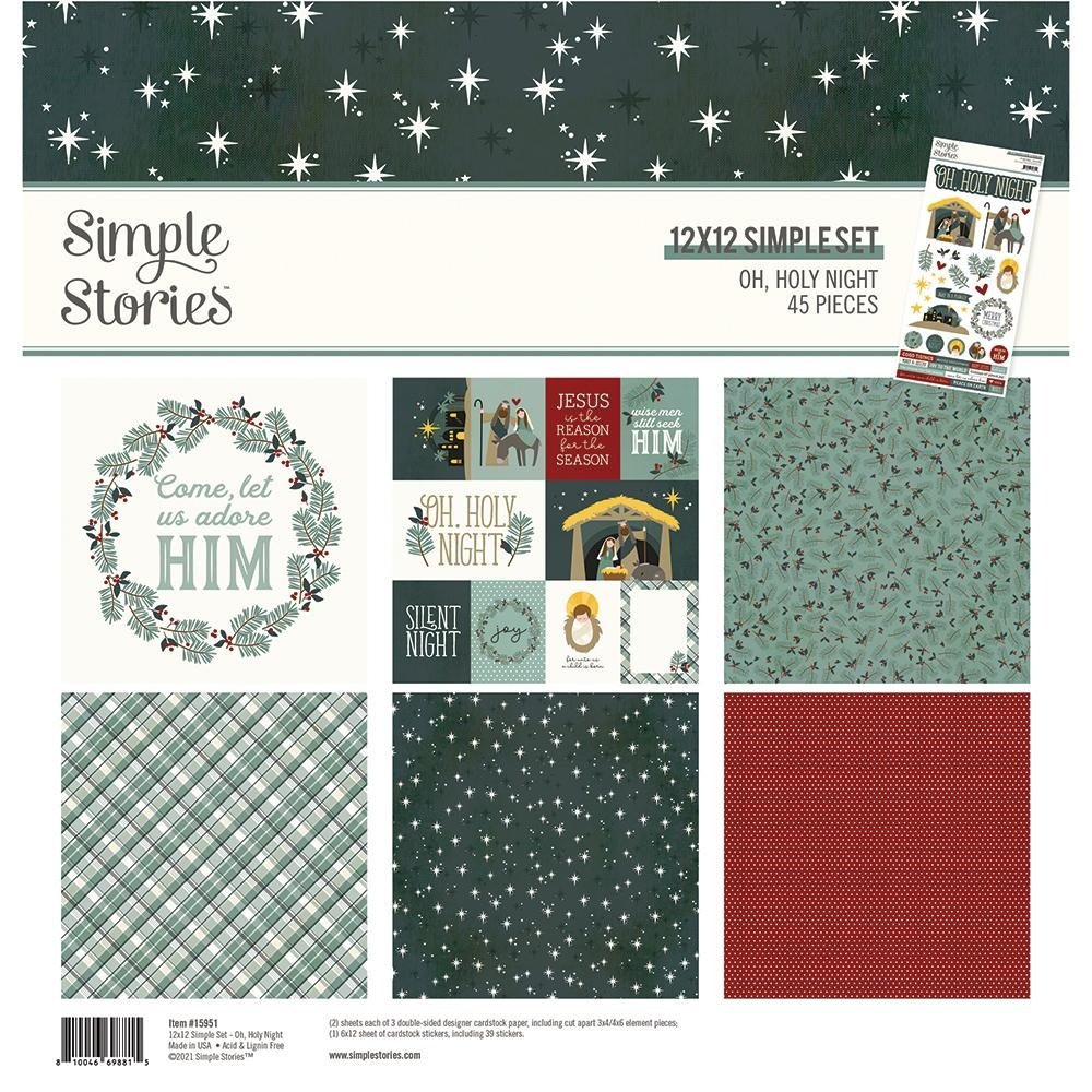 Simple Stories Oh, Holy Night 12x12 Inch Collection Kit (15951) (OUTLET) Simple Stories Oh, Holy Night 12x12 Inch Collection Kit (15951) (OUTLET)