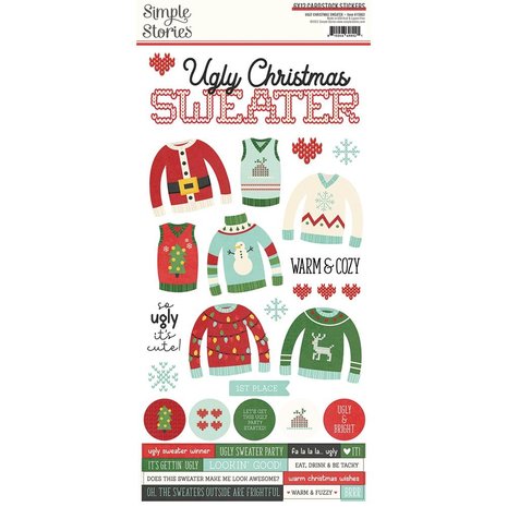 Simple Stories Ugly Christmas Sweater 12x12 Inch Simple Kit (15961) (DISCONTINUED) Simple Stories Ugly Christmas Sweater 12x12 Inch Simple Kit (15961) (DISCONTINUED)